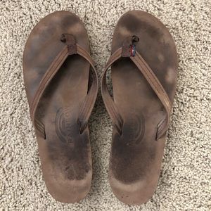 rainbow women’s flip flops